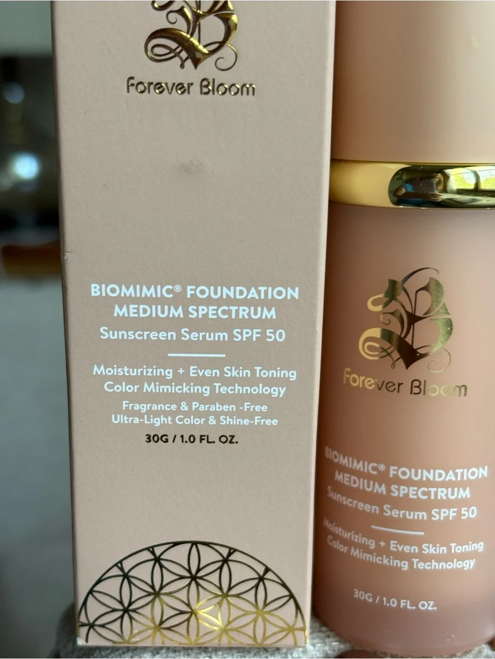 Forever Bloom Biomimic Foundation - Peach Nude new unused - Picture 3 of 5